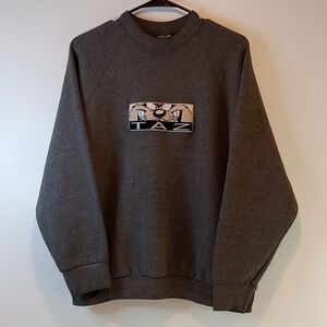 Warner Bros Looney Tunes Tag Taz Tasmanian Youth Sz XL Pullover Sweatshirt EUC!